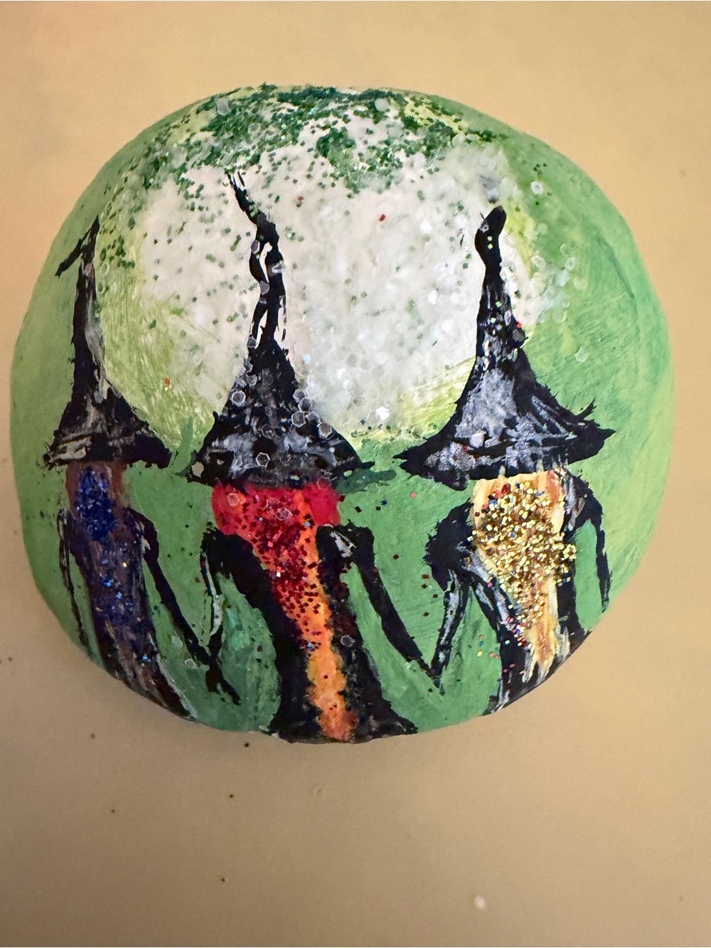 HAND PAINTED WITCHES ROCK